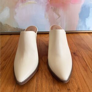 Abound Cream Pointed-Toe Slip-On Mules